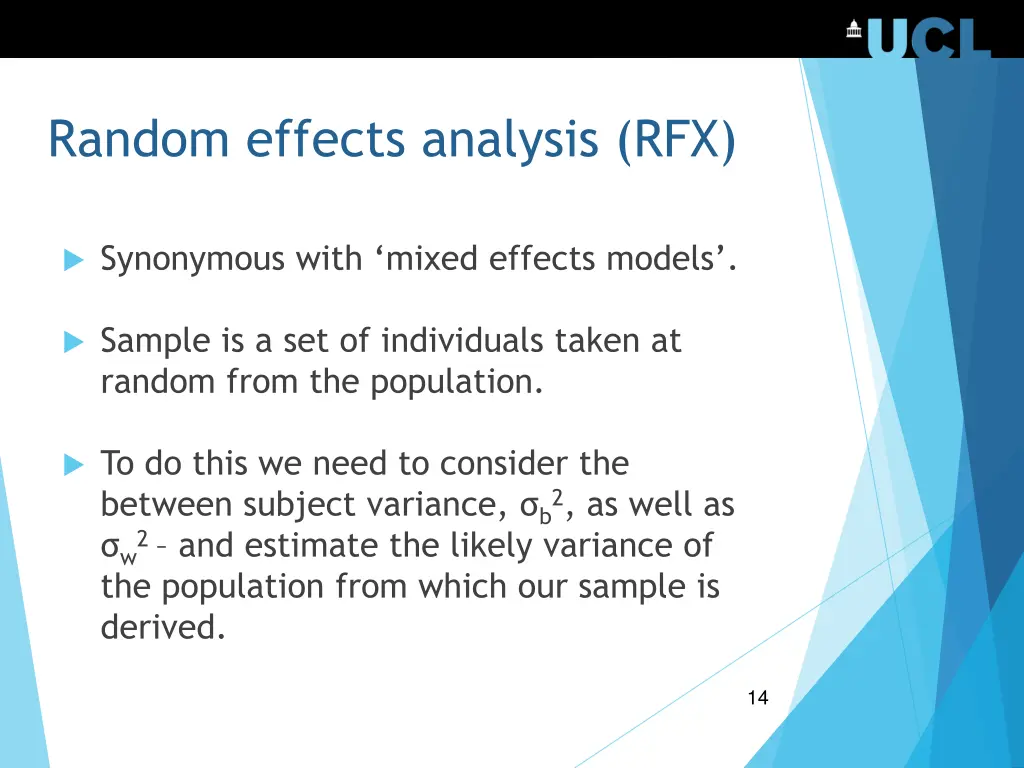 random effects analysis rfx