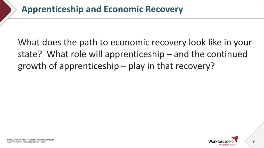 apprenticeship and economic recovery