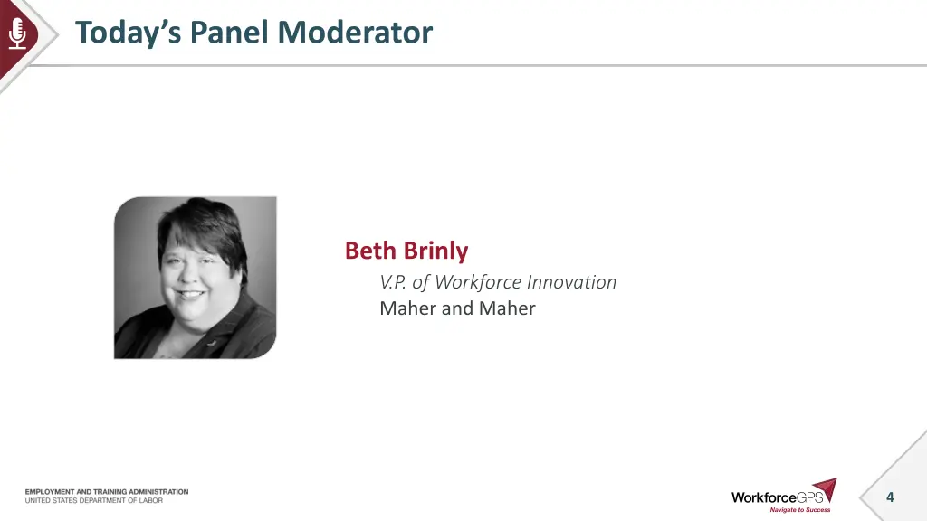 today s panel moderator