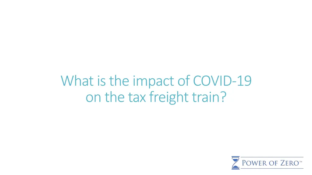 what is the impact of covid 19 on the tax freight