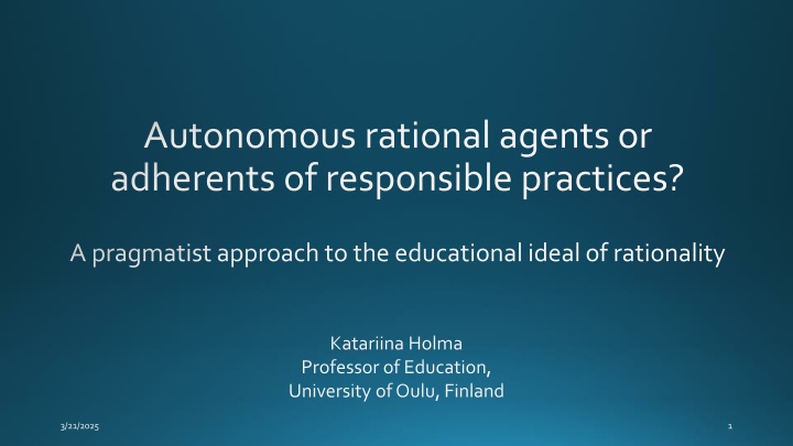 autonomous rational agentsor adherentsof