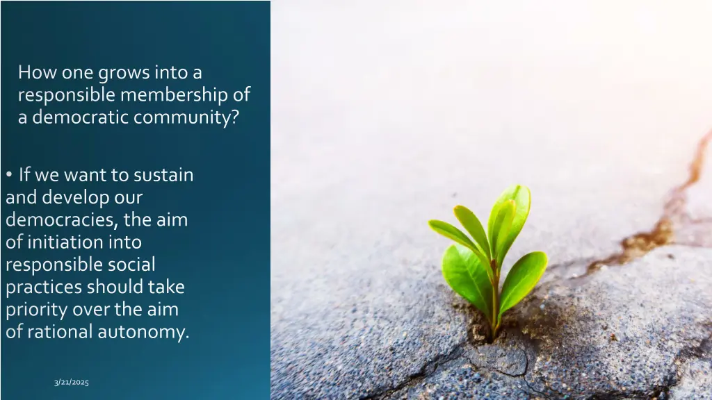 how one grows into a responsible membership