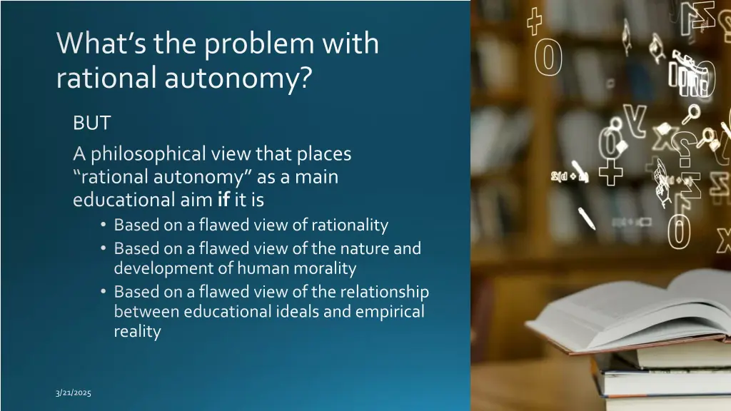 what s the problemwith rational autonomy 1