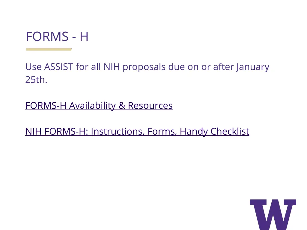 forms h