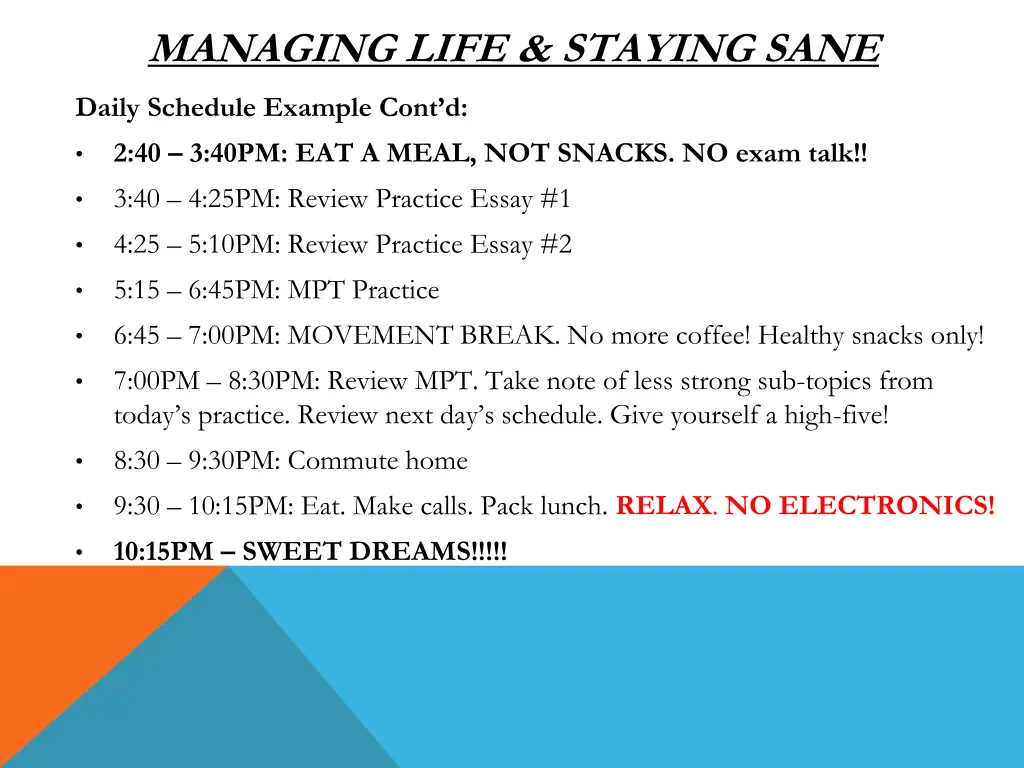 managing life staying sane 2