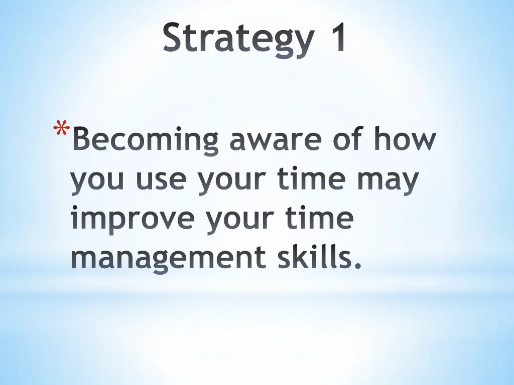 strategy 1