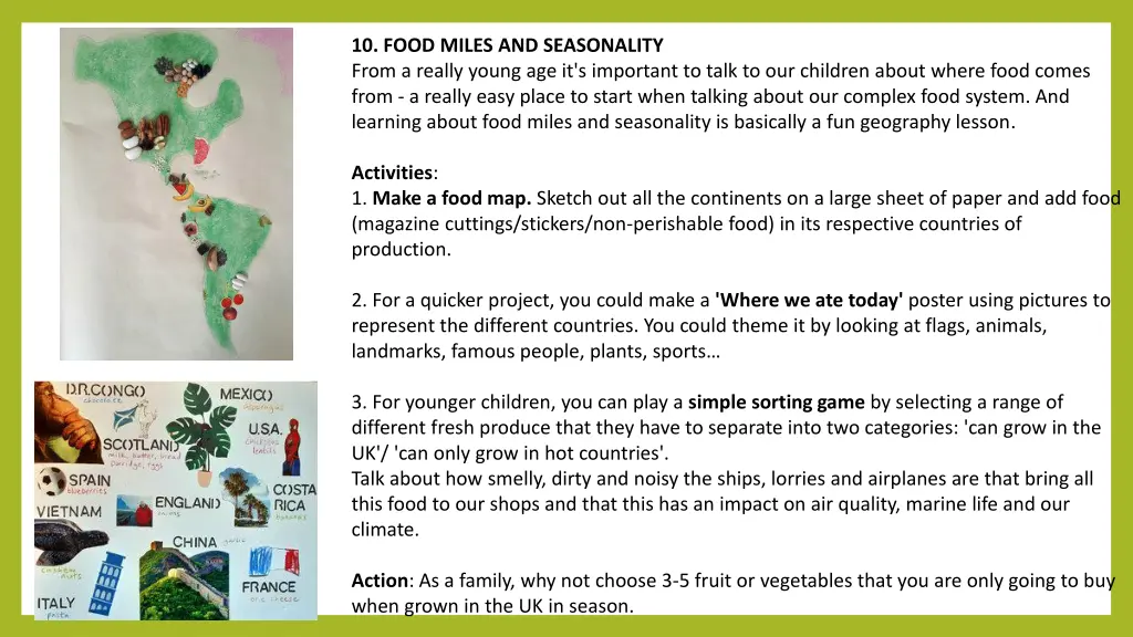 10 food miles and seasonality from a really young