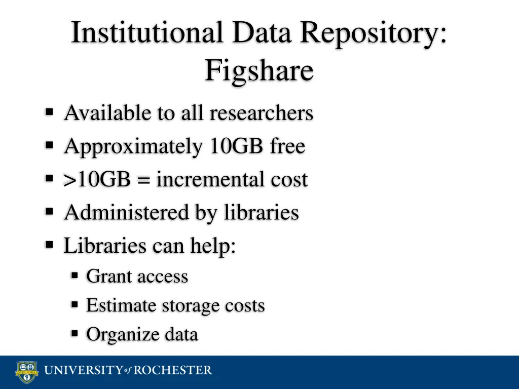 institutional data repository figshare