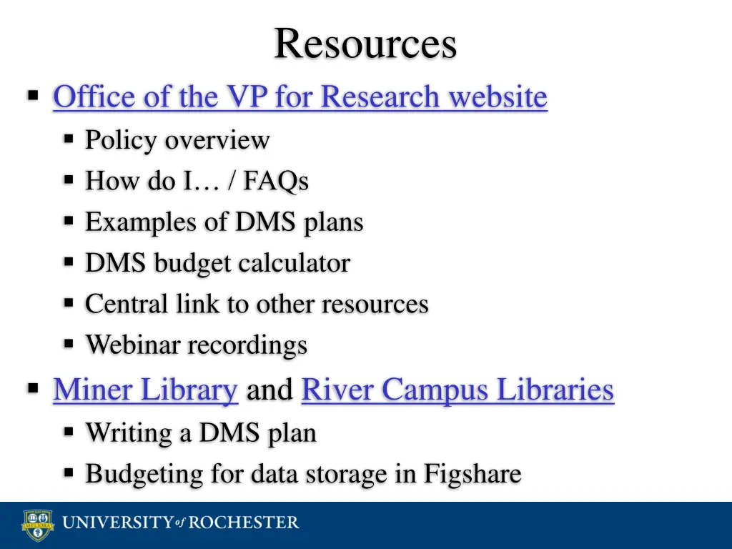 resources
