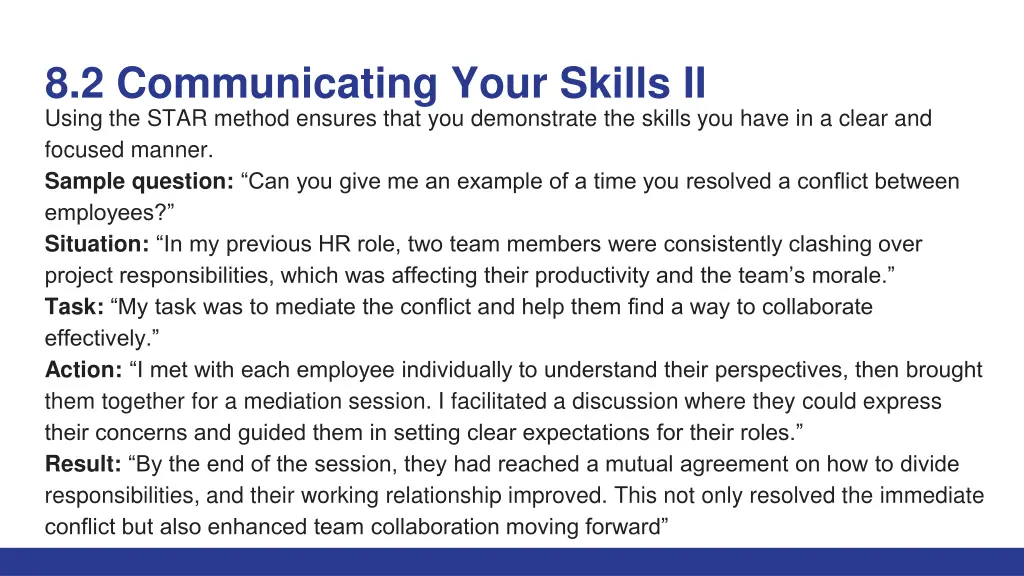 8 2 communicating your skills ii using the star