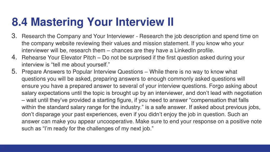 8 4 mastering your interview ii 3 research
