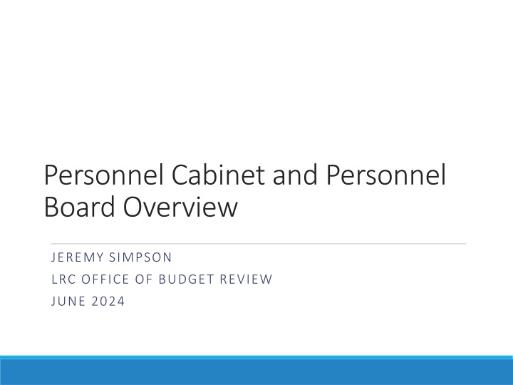 personnel cabinet and personnel board overview