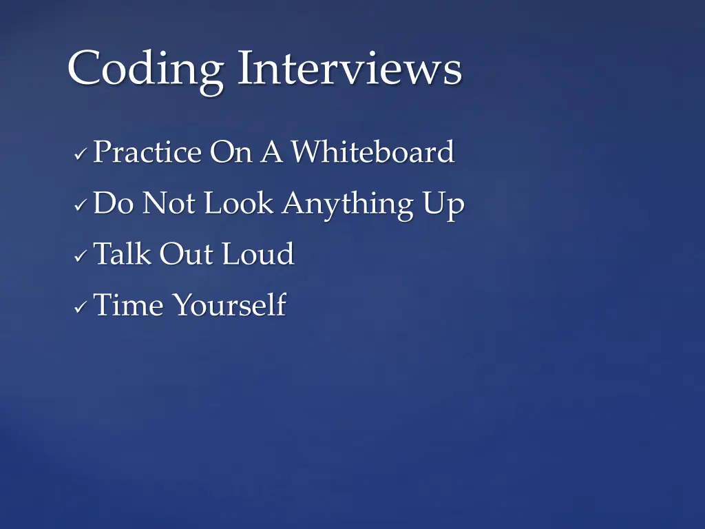 coding interviews 2