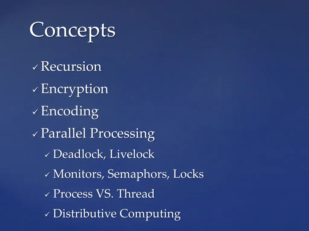 concepts