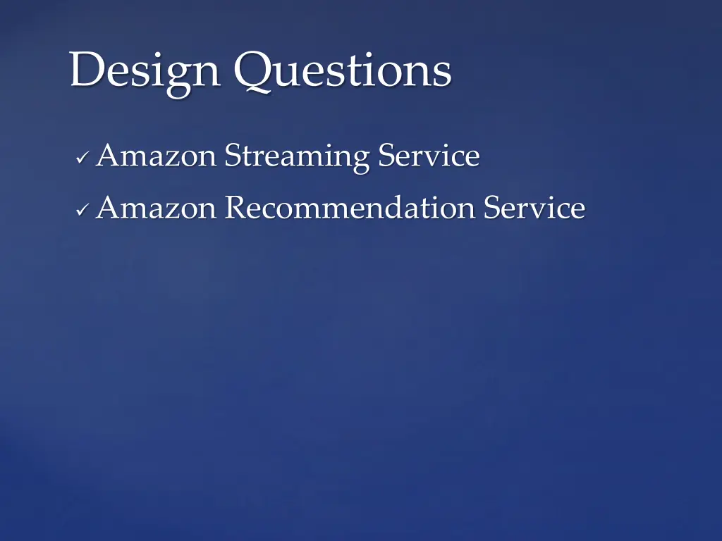 design questions