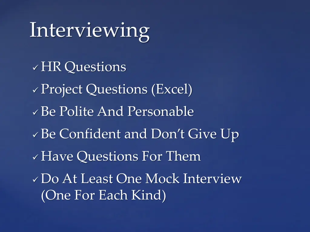 interviewing