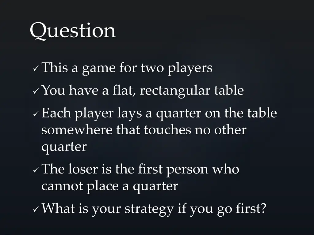 question