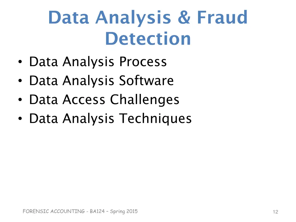 data analysis fraud detection data analysis