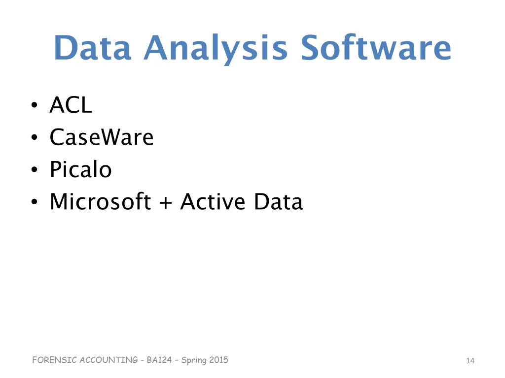 data analysis software
