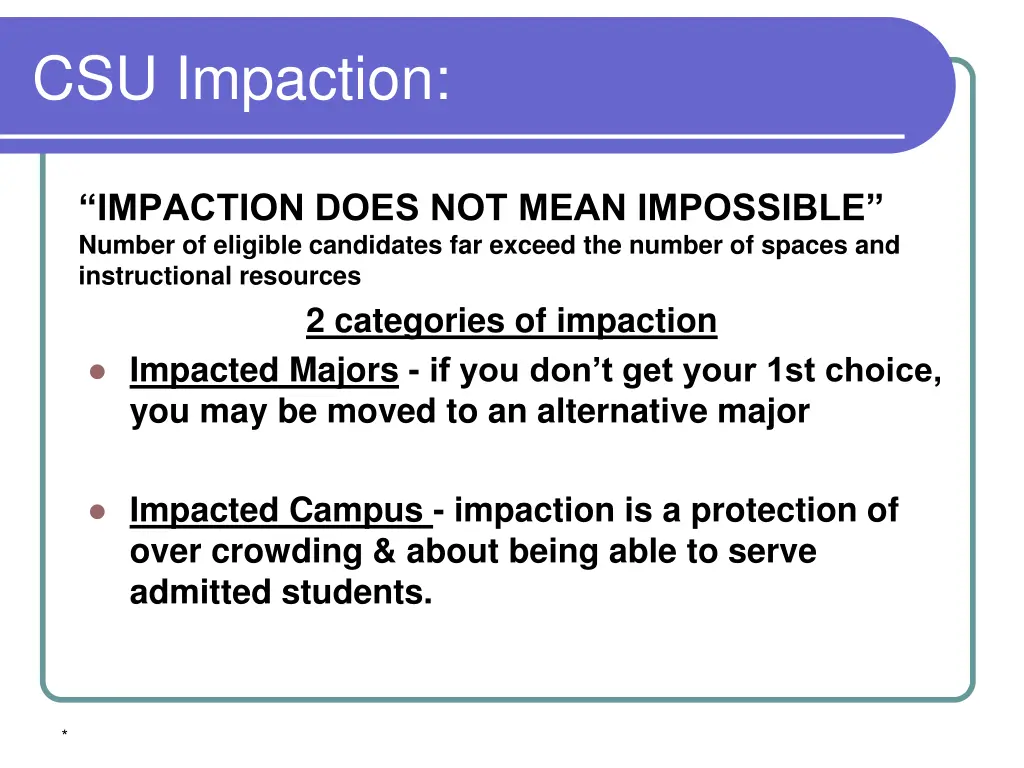 csu impaction