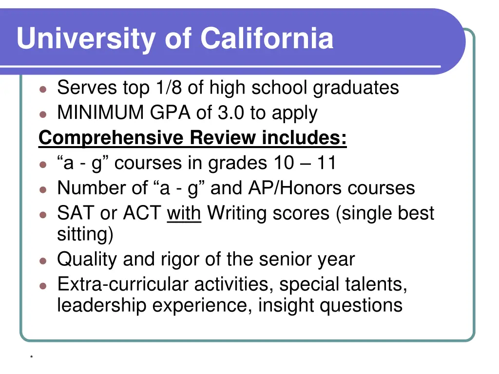 university of california