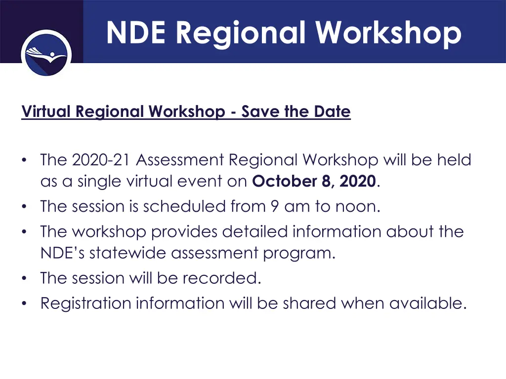 nde regional workshop