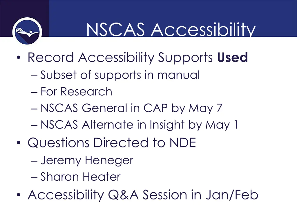 nscas accessibility 2