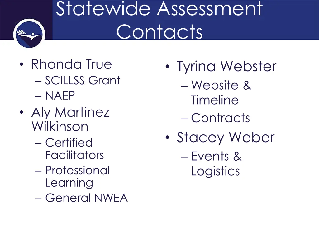 statewide assessment contacts 2