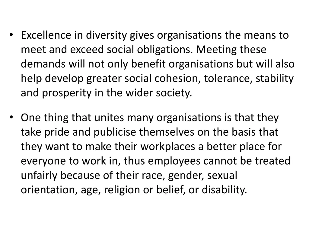 excellence in diversity gives organisations