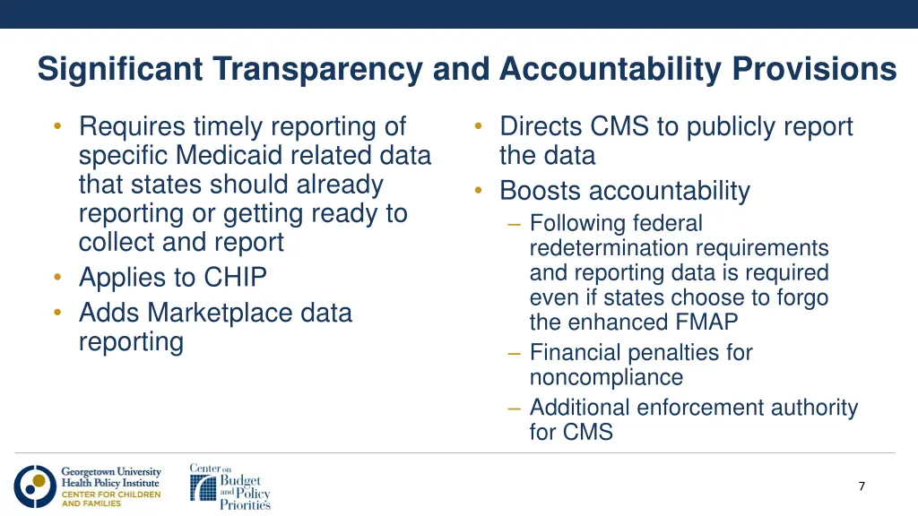 significant transparency and accountability