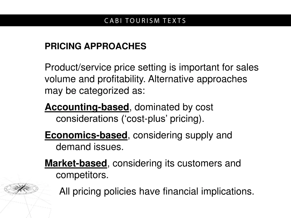 pricing approaches