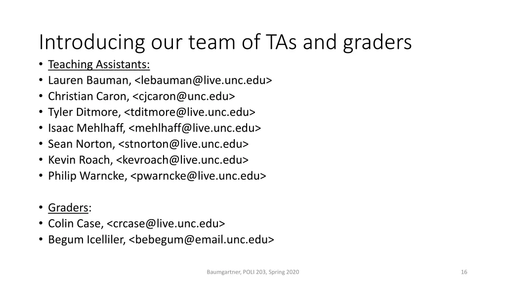 introducing our team of tas and graders teaching