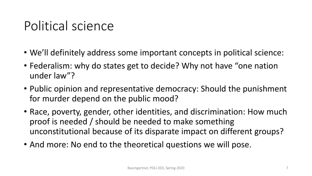 political science