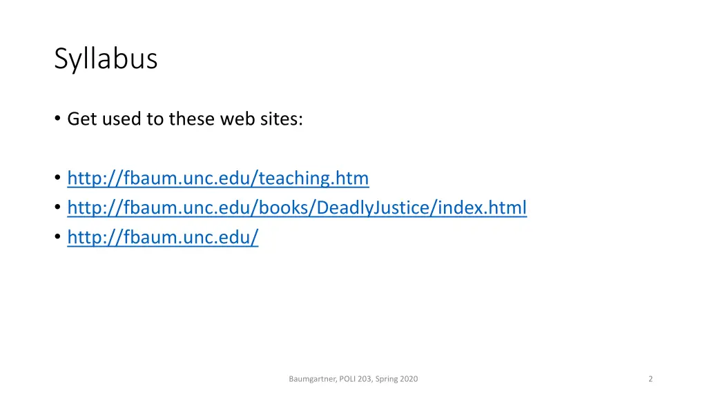 syllabus