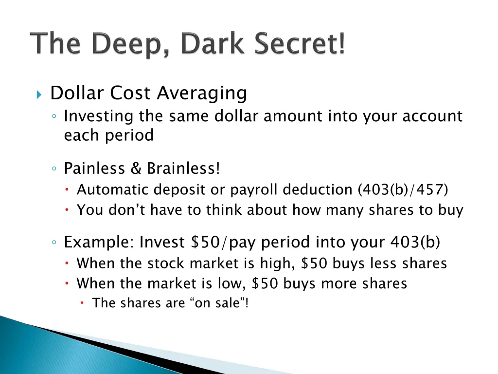 dollar cost averaging investing the same dollar