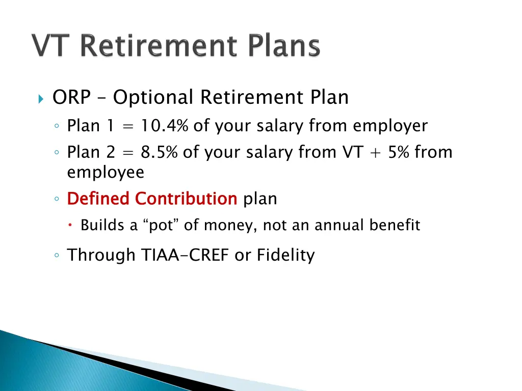orp optional retirement plan plan 1 10 4 of your
