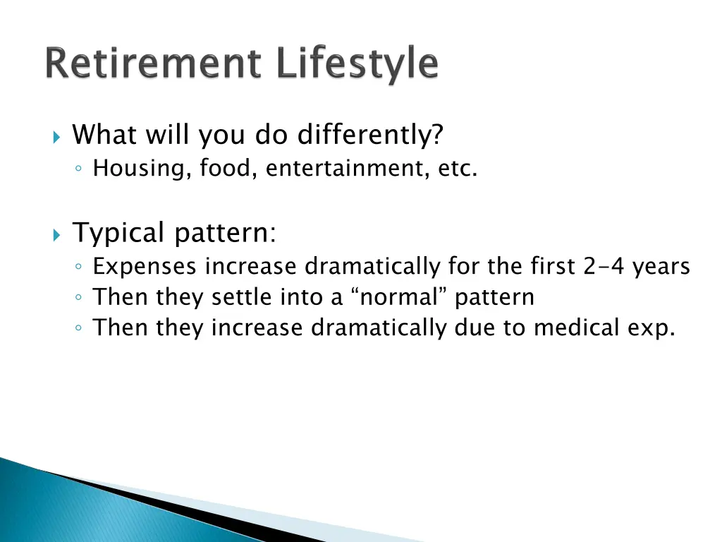 what will you do differently housing food