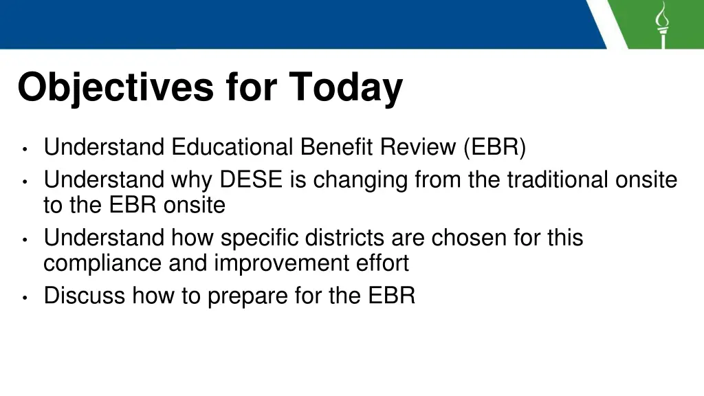 objectives for today