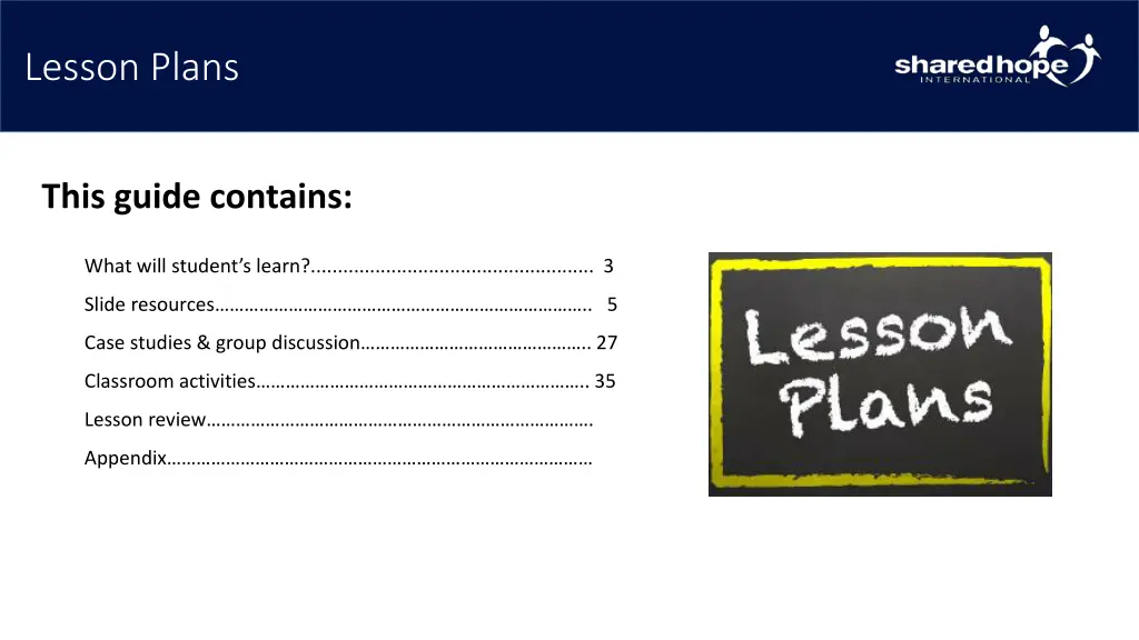 lesson plans