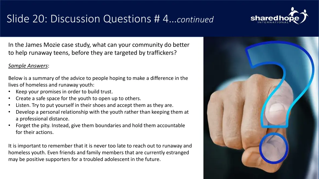 slide 20 discussion questions 4 continued