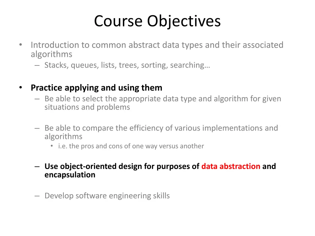 course objectives 3