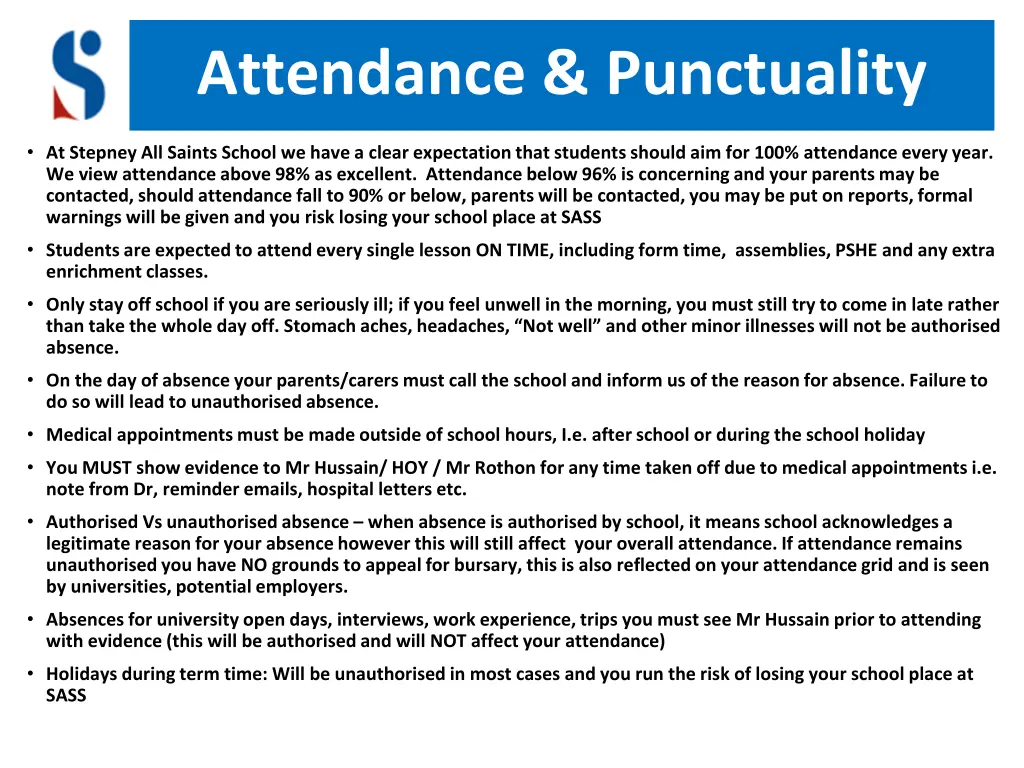 attendance punctuality