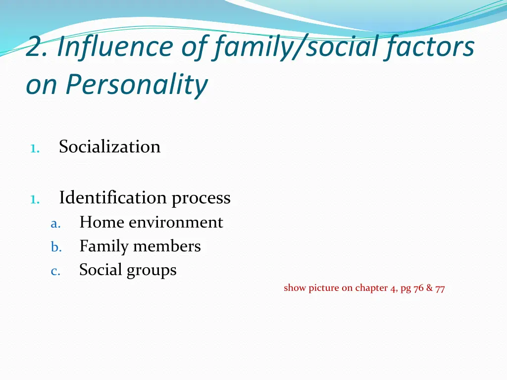 2 influence of family social factors