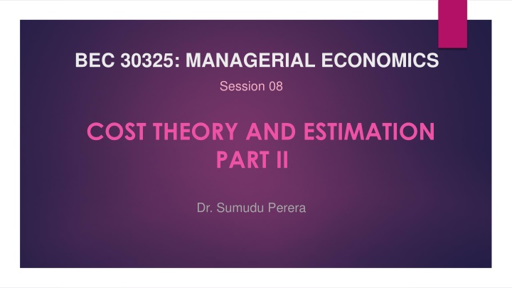 bec 30325 managerial economics