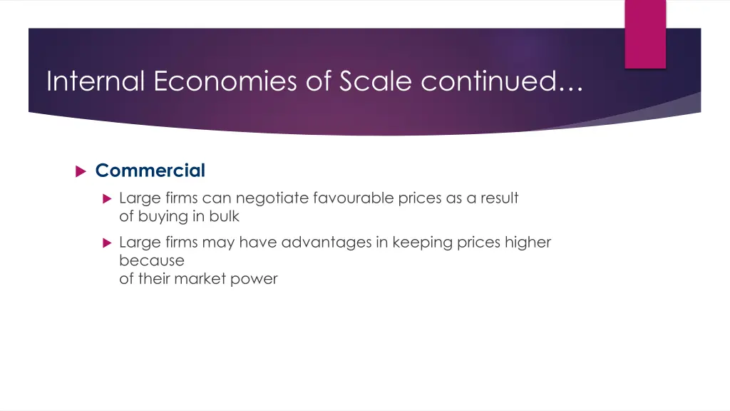 internal economies of scale continued 1