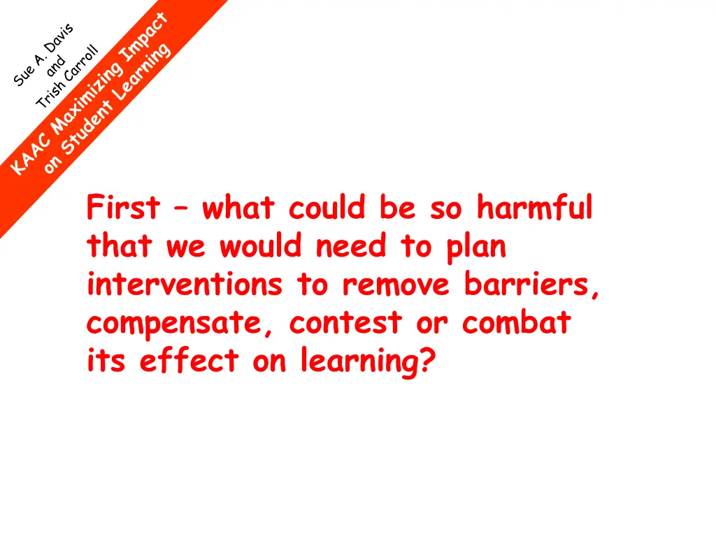 first what could be so harmful that we would need