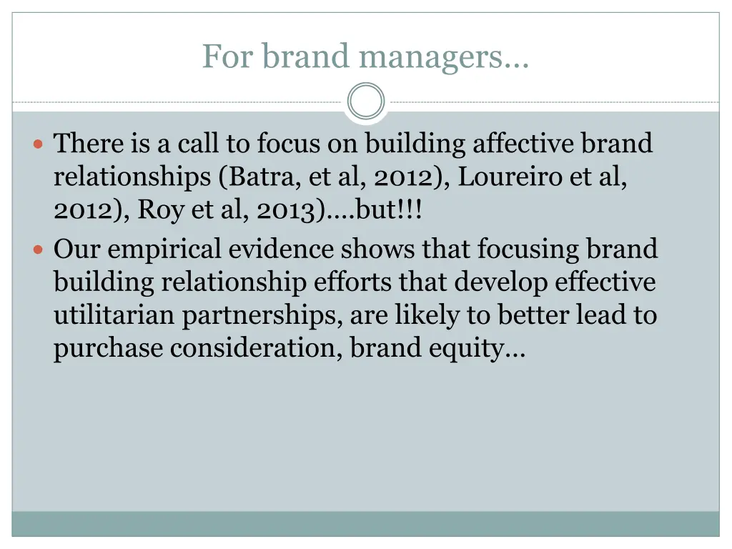 for brand managers