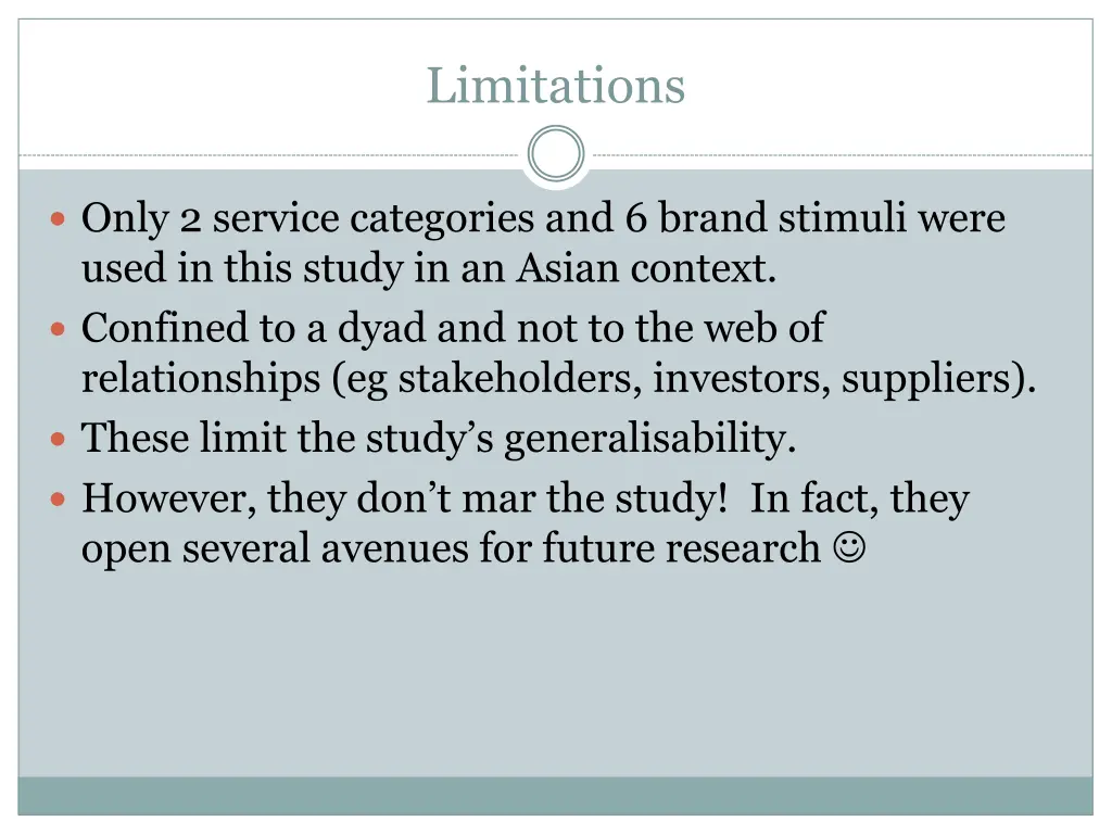 limitations