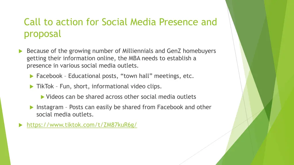 call to action for social media presence