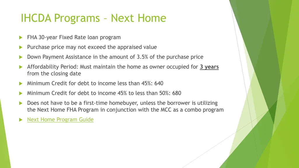 ihcda programs next home